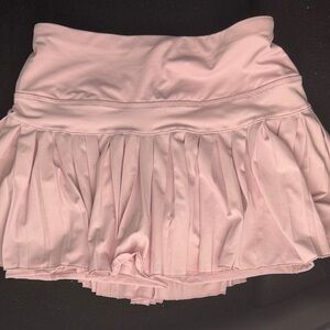 Stylish Light Pink Pleated Skirt